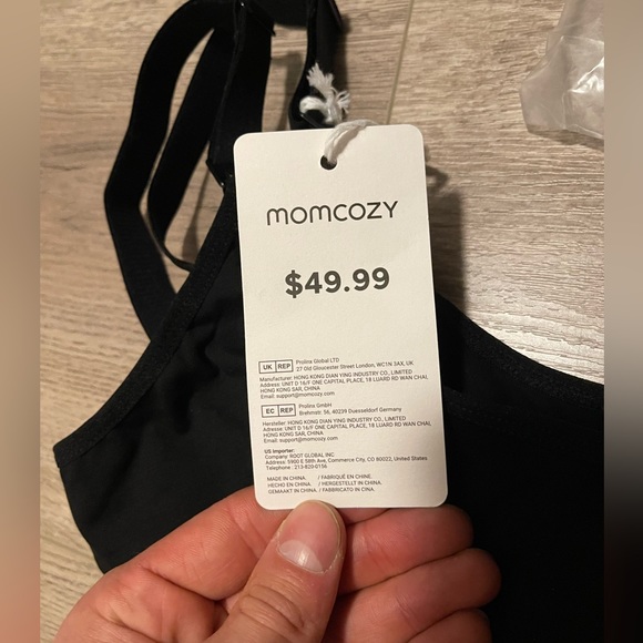 Momcozy Maternity Pumping and Breastfeeding Bra (SIZE L) Black New with Tags - Picture 4 of 12